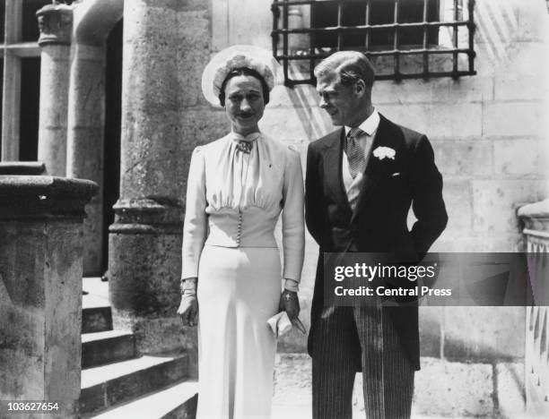 The Duke of Winsdor marries Wallis Warfield Simpson at the Chateau de Conde, France.