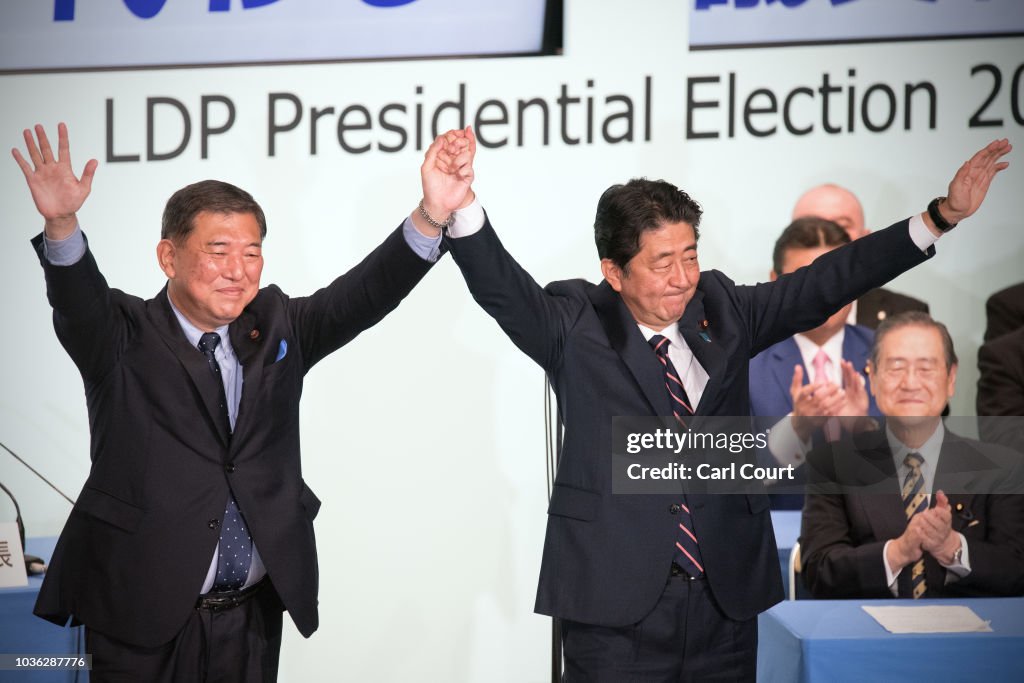 Liberal Democratic Party of Japan Holds Leadership Election