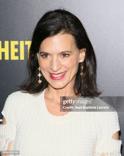 Perrey Reeves attends the premiere of Briarcliff Entertainment's "Fahrenheit 11/9" on September 19, 2018 in Los Angeles, California.