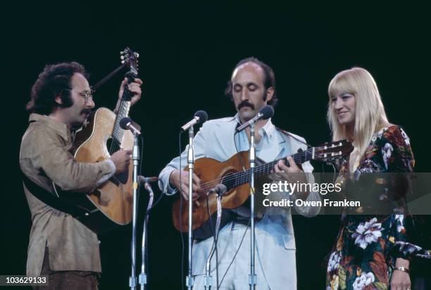 American folk trio Peter, Paul and Mary, circa 1978.