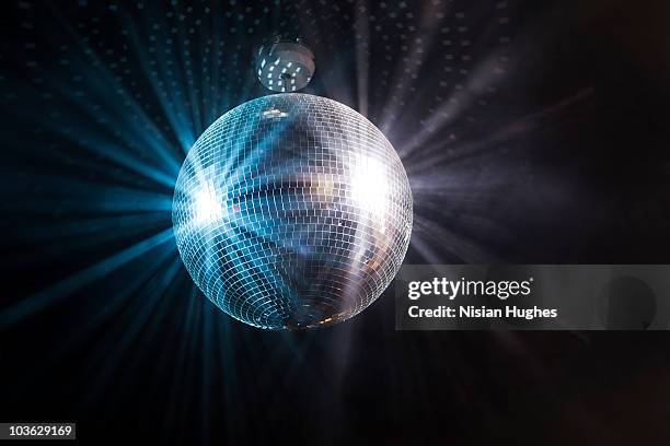 shinning disco ball - disco ball stock pictures, royalty-free photos & images