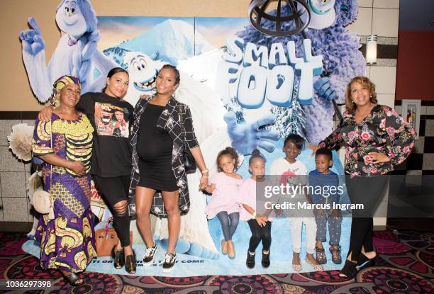 Ludacris family Jermaine Agnan, Eudoxie Bridges, LaToya Luckett, Cadence Bridges, Cai Bridges, Ayoka Sunnyshine, Tau Sunnyshine and Roberta Shields...