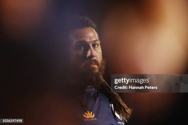 Rene Ranger of Northland looks on during the round six Mitre 10 Cup match between Northland and Southland at Toll Stadium on September 20, 2018 in...