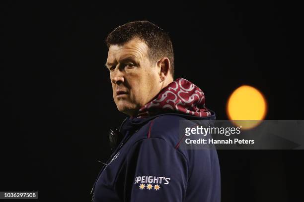 Head coach Dave Hewett of Southland during the round six Mitre 10 Cup match between Northland and Southland at Toll Stadium on September 20, 2018 in...