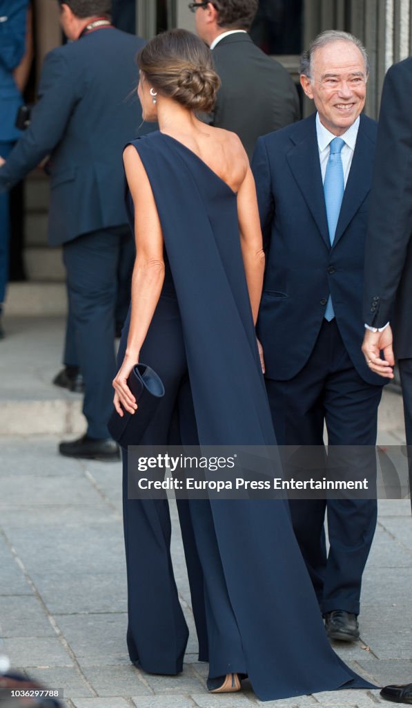 Spanish Royals Arrive At Royal Theatre