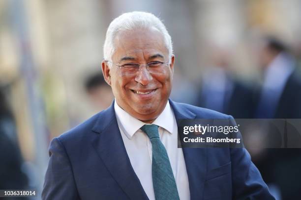 Antonio Costa, Portugal's prime minister, arrives ahead of an informal meeting of European Union leaders in Salzburg, Austria, on Thursday, Sept. 20,...