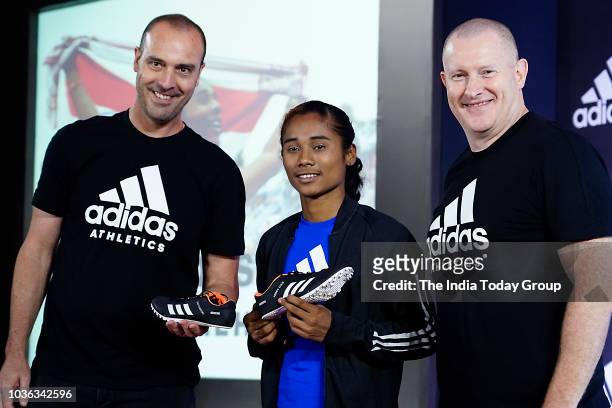 Olympic athlete Hima Das during an event in New Delhi.