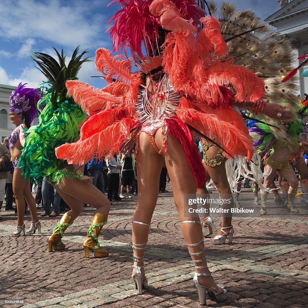 Helsinki Day Samba Carnaval in Senate Square