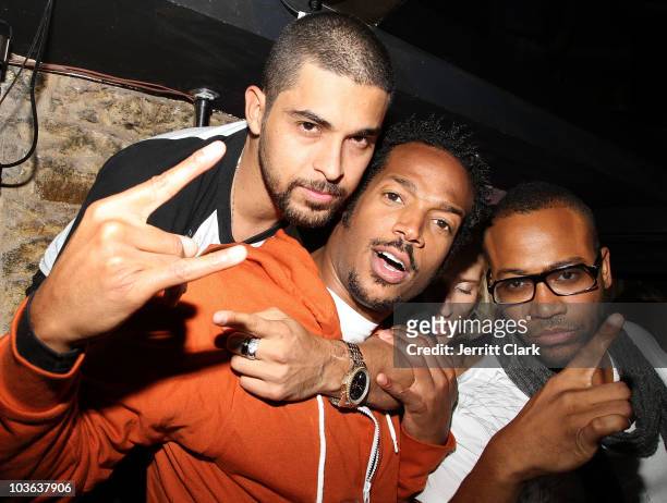 Wilmer Valderrama, Marlon Wayans and Columbus Short attend Sujit Kundu's 15th annual 21st birthday party at SL on August 23, 2010 in New York City.