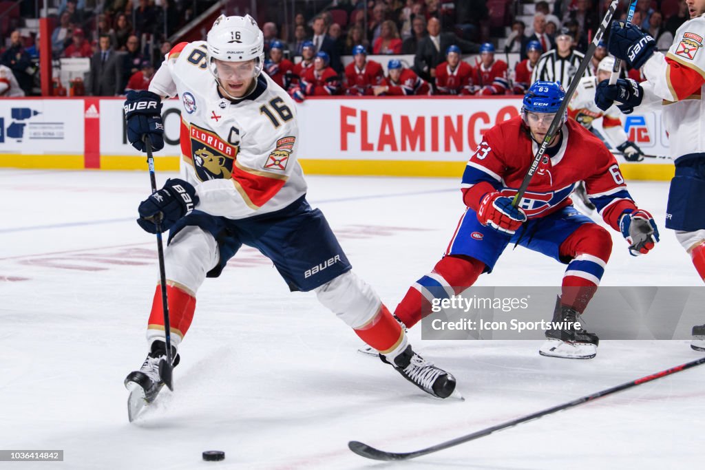 NHL: SEP 19 Preseason - Panthers at Canadiens