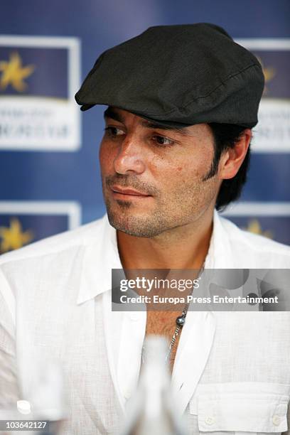 Chayanne attends a press conference to present a charity concert for Unicef and Fundacion Iberostar on August 25, 2010 in Palma de Mallorca, Spain.