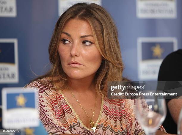 Amaia Montero attends a press conference to present a charity concert for Unicef and Fundacion Iberostar on August 25, 2010 in Palma de Mallorca,...