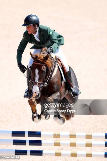 Pedro riding Quabri de l'Isle during the FEI World Equestrian Games 2018 on September 19, 2018 in Tryon, United States of America.