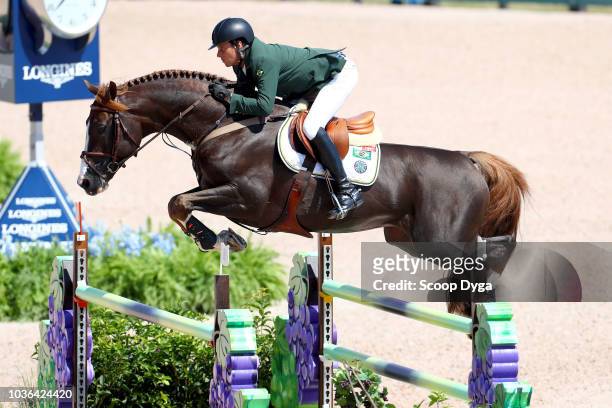 Pedro riding Quabri de l'Isle during the FEI World Equestrian Games 2018 on September 19, 2018 in Tryon, United States of America.