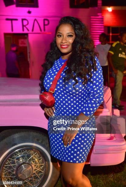 Antonia Wright attends 2 Chainz Haunted Pink Trap House at 13 Stories on September 19, 2018 in Newnan, Georgia.