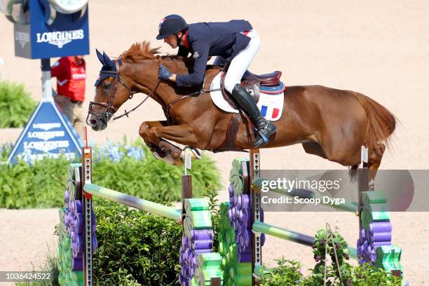 Kevin riding Reveur de Hurtebise HDC during the FEI World Equestrian Games 2018 on September 19, 2018 in Tryon, United States of America.