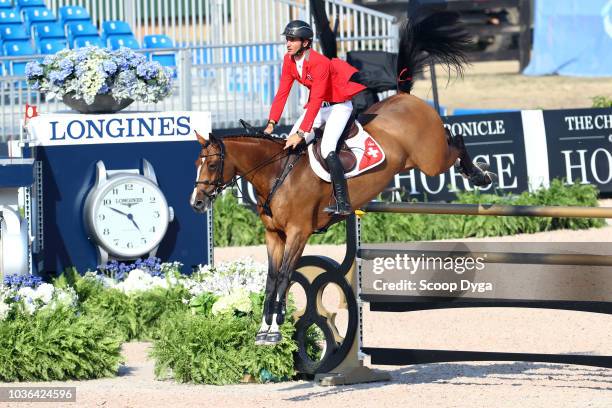 Steve riding Bianca during the FEI World Equestrian Games 2018 on September 19, 2018 in Tryon, United States of America.