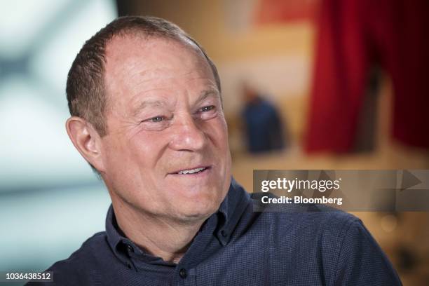 Art Peck, president and chief executive officer of Gap Inc., speaks during a Bloomberg Technology Television interview in San Francisco, California,...