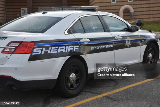 Police car stands in front of the court of Arapahoe county in Centennial near Denver, Colorado, US, 13 July 2015. The closing phase of the trial...