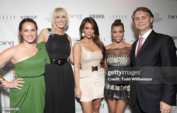 Sari Tuschman, Alison Miller, Kim Kardashian, Kourtney Kardashian and Jason Binn attend the Los Angeles Confidential Magazine's Fall Fashion issue...