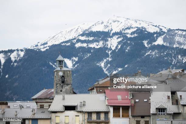 Picturesque view of the village of Seyne-les-Alpes, France, 25 February 2016. The village of Seyne-les-Alpes is located near the crash site of...