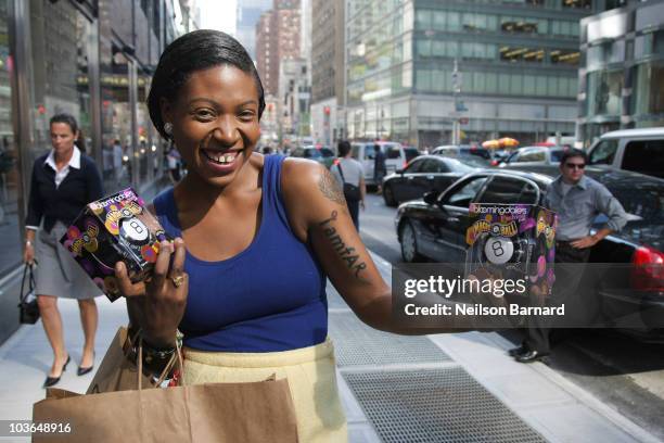 Celebrity AIDS Activist Suzanne "Africa" Engo arrives at Bloomingdales FASHIONABLE FUNDRAISER to shop supporting AMFAR at Bloomingdale's 59th Street...