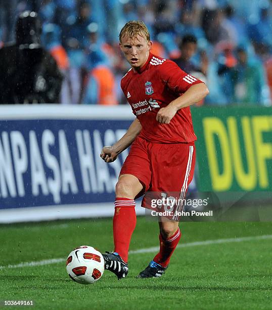 Dirk Kuyt of Liverpool during the Europa League play off, 2nd leg match between Trabzonspor and Liverpool at Huseyin Avni Aker Stadium on August 26,...