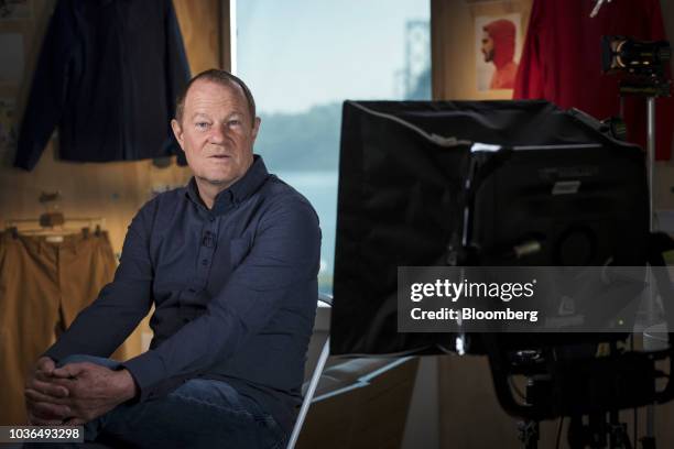 Art Peck, president and chief executive officer of Gap Inc., speaks during a Bloomberg Technology Television interview in San Francisco, California,...