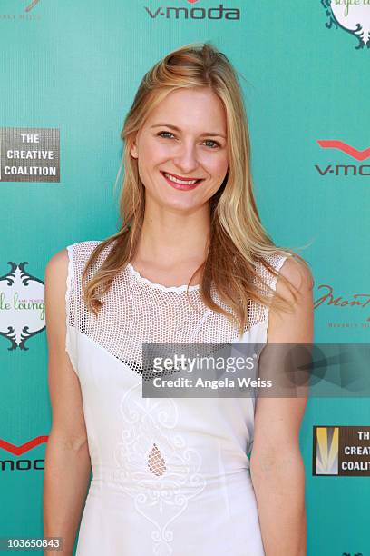 Actress Sorel Carradine attends the Kari Feinstein Primetime Emmy Awards Style Lounge Day 1 held at Montage Beverly Hills hotel on August 26, 2010 in...
