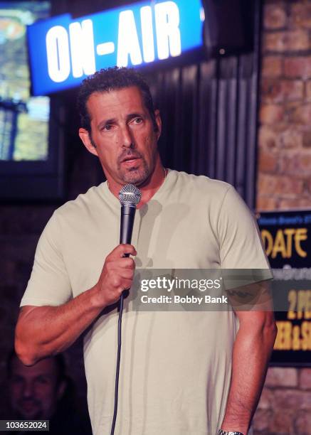 Rich Vos performs at The Stress Factory Comedy Club on August 26, 2010 in New Brunswick, New Jersey.