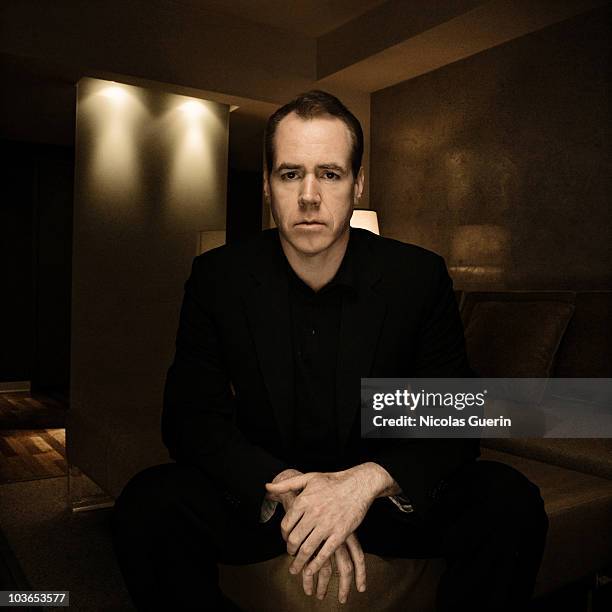 Writer Bret Easton Ellis poses at a portrait session for Self Assignment in Los Angeles on February 9, 2009.