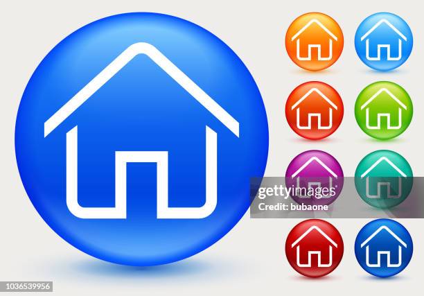simple home icon - multiple doors stock illustrations