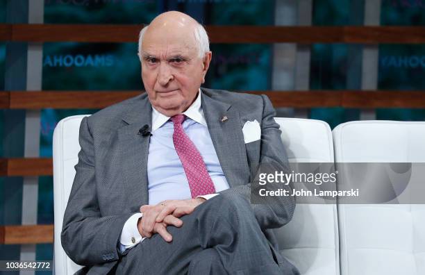 Home Depot co-funders Ken Langone peaks during the 2018 Yahoo Finance All Markets Summit at The Times Center on September 20, 2018 in New York City.