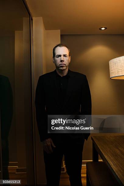 Writer Bret Easton Ellis poses at a portrait session for Self Assignment in Los Angeles on February 9, 2009.