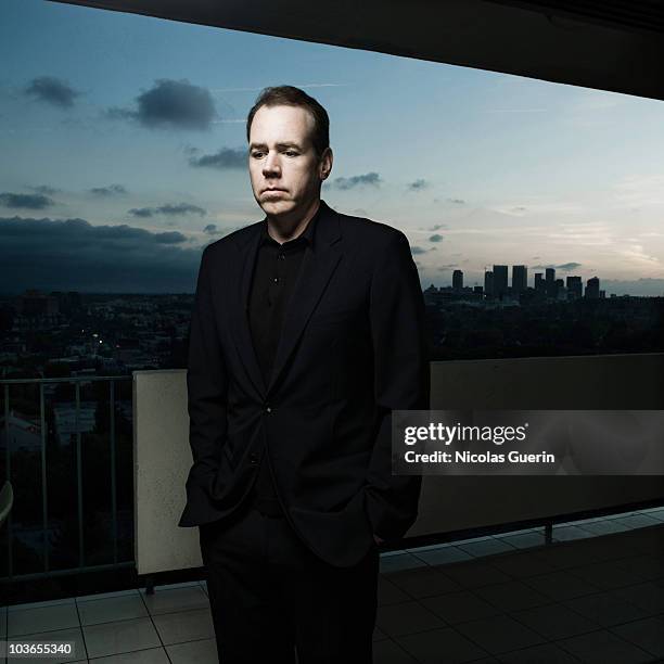 Writer Bret Easton Ellis poses at a portrait session for Self Assignment in Los Angeles on February 9, 2009.