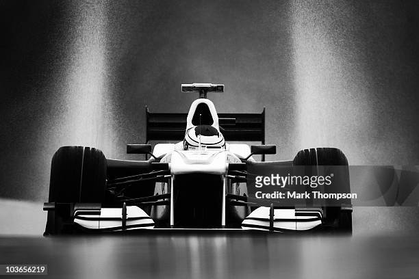 Pedro de la Rosa of Spain and BMW Sauber drives during practice for the Belgian Formula One Grand Prix at the Circuit of Spa Francorchamps on August...