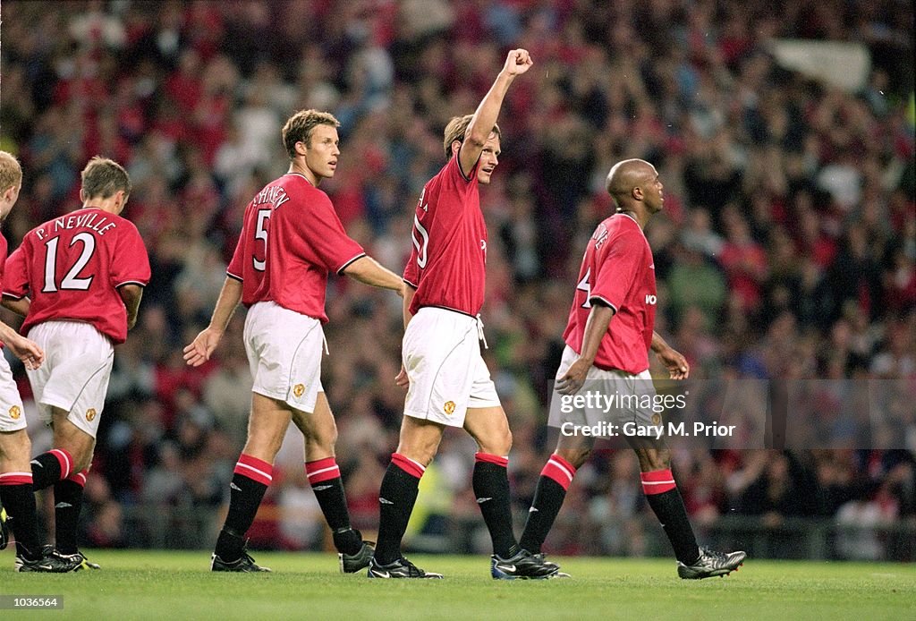 Manchester United celebrate