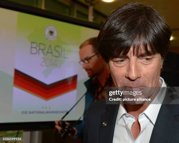 Head coach of the German national soccer team Joachim Loew at a press conference at the headquarters of the German Football Association in Frankfurt...