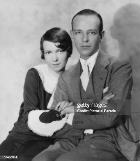 Dancers Adele Astaire and Fred Astaire , brother and sister, USA, circa 1925. The two performed a 'brother-and-sister act', which was common in...