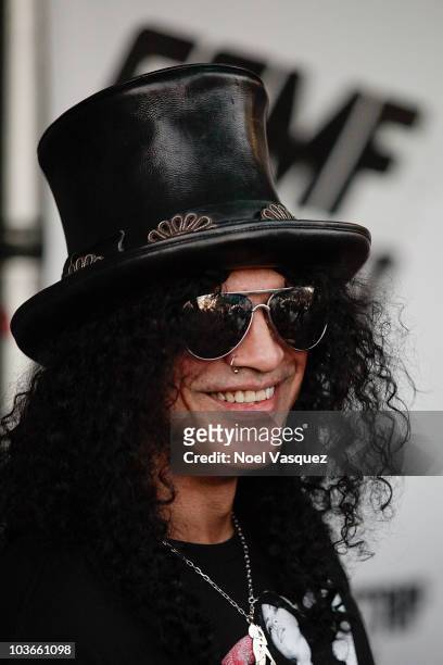 Slash attends the 2010 Sunset Strip Music Festival Tribute to Slash at the House of Blues Sunset Strip on August 26, 2010 in West Hollywood,...