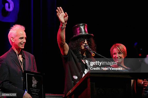 Slash and John Heilman attend the 2010 Sunset Strip Music Festival Tribute to Slash at the House of Blues Sunset Strip on August 26, 2010 in West...