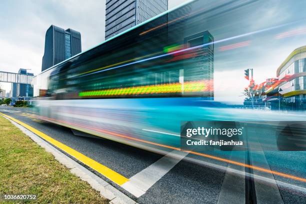 urban traffic,suzhou - public transportation fotografías e imágenes de stock