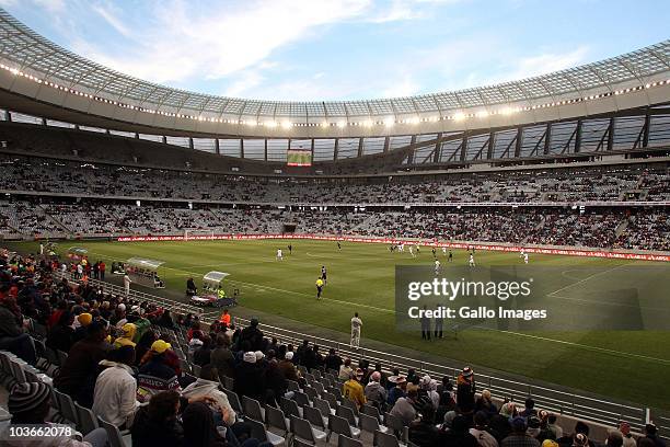 General view during the Absa Premiership match between Vasco Da Gama and Orlando Pirates at Cape Town Stadium on August 27, 2010 in Cape Town, South...