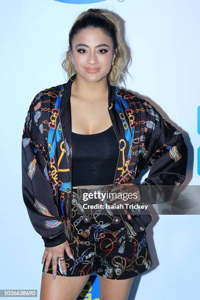Ally Brooke arrives at WE Day Toronto on the WE Carpet at Scotiabank Arena on September 20, 2018 in Toronto, Canada.