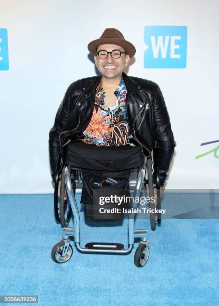 Spencer West arrives at WE Day Toronto on the WE Carpet at Scotiabank Arena on September 20, 2018 in Toronto, Canada.