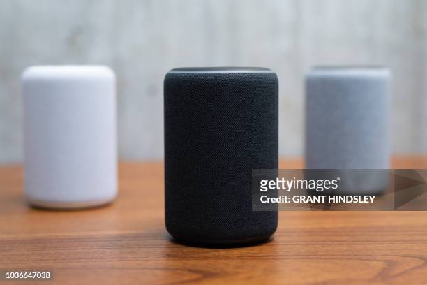The updated Amazon Alexa Plus,is on display in Amazon's Day 1 building in Seattle on September 20, 2018. - Amazon weaves its Alexa digital assistant...