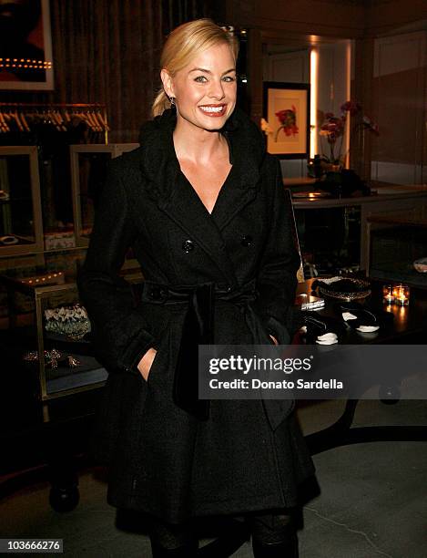 Actress Jessica Collins during the Kiki De Montparnasse store opening at Kiki De Montparnasse on December 3, 2007 in Los Angeles, California.