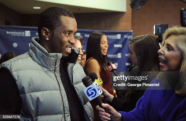 Musician Sean "Diddy" Combs attends the premiere of "A Raisin In The Sun" at the Eccles Theatre during the 2008 Sundance Film Festival on January 23,...