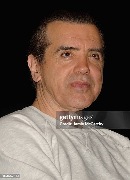 Actor-playwright Chazz Palminteri performs in "A Bronx Tale" Special Performance for Fidelity Futurestage Students at the Walter Kerr Theatre on...