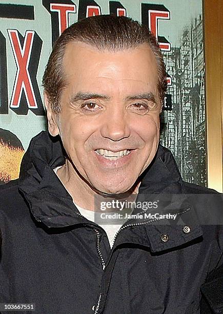 Actor-playwright Chazz Palminteri attends "A Bronx Tale" Special Performance for Fidelity Futurestage Students at the Walter Kerr Theatre on February...